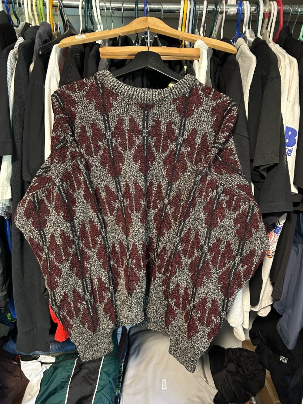 Fall Autumn 90s Vintage Knit - Size M-L